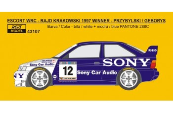 Decal – Escort WRC SONY – Rajd Krakowski 1997 1/43